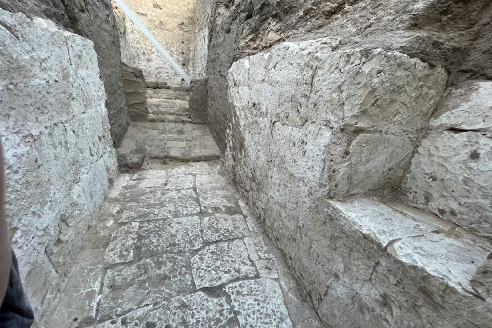 The limestone tomb chamber, dating to about 3,600 years ago, of an unknown ancient Egyptian king, discovered during excavations by Penn Museum and Egyptian archeologists, is seen in Abydos, Egypt, in this undated handout image released on March 27, 2025. Photo: Reuters