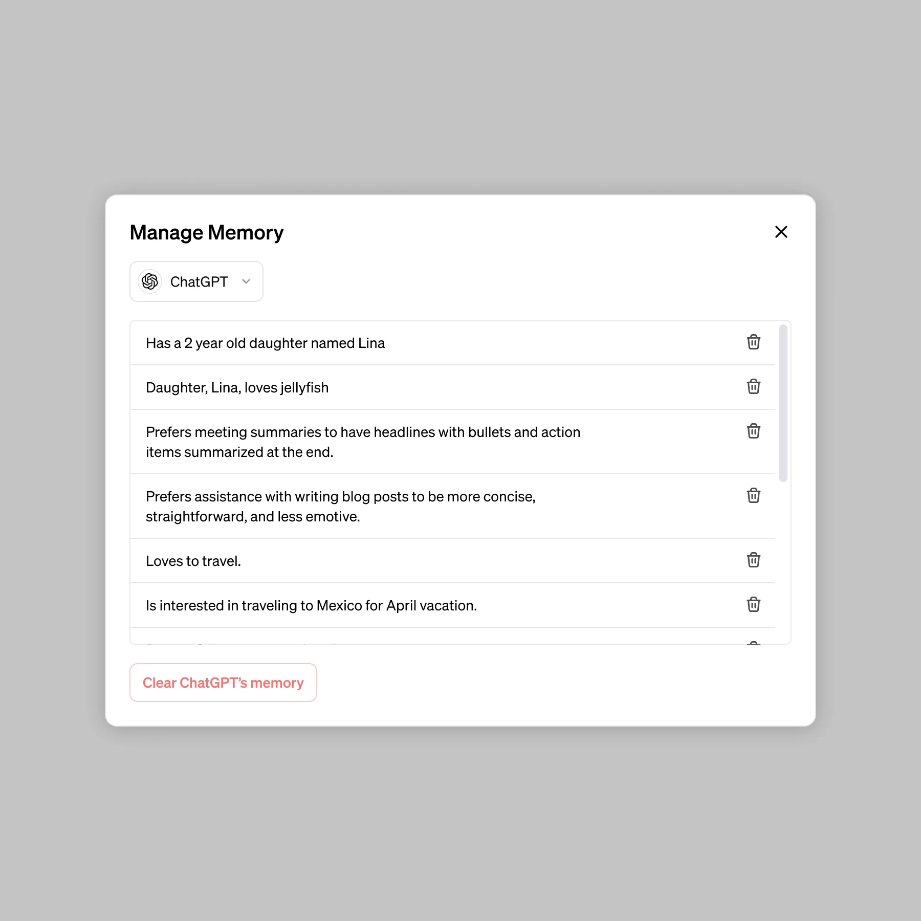 Memory and new controls for ChatGPT | OpenAI