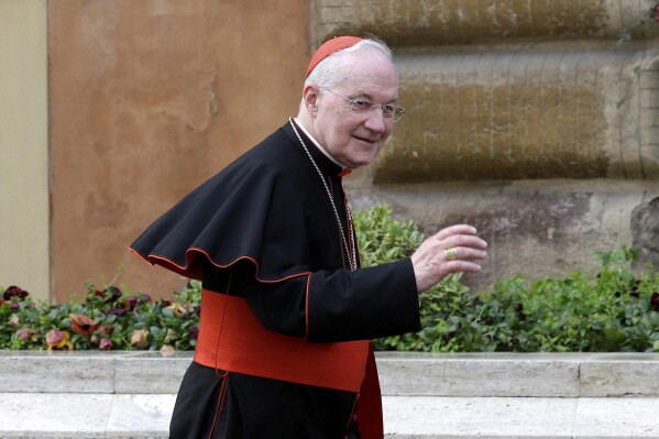 Cardinal Marc Ouellet arrives for a meeting at the Vatican on March 11, 2013. (AP Photo/Alessandra Tarantino, File)