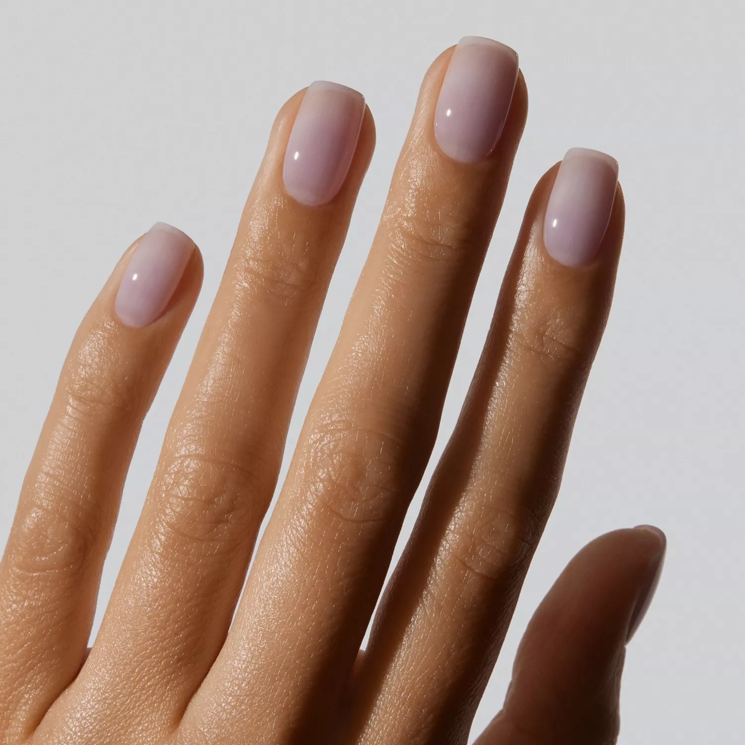 Milky purple syrup nails