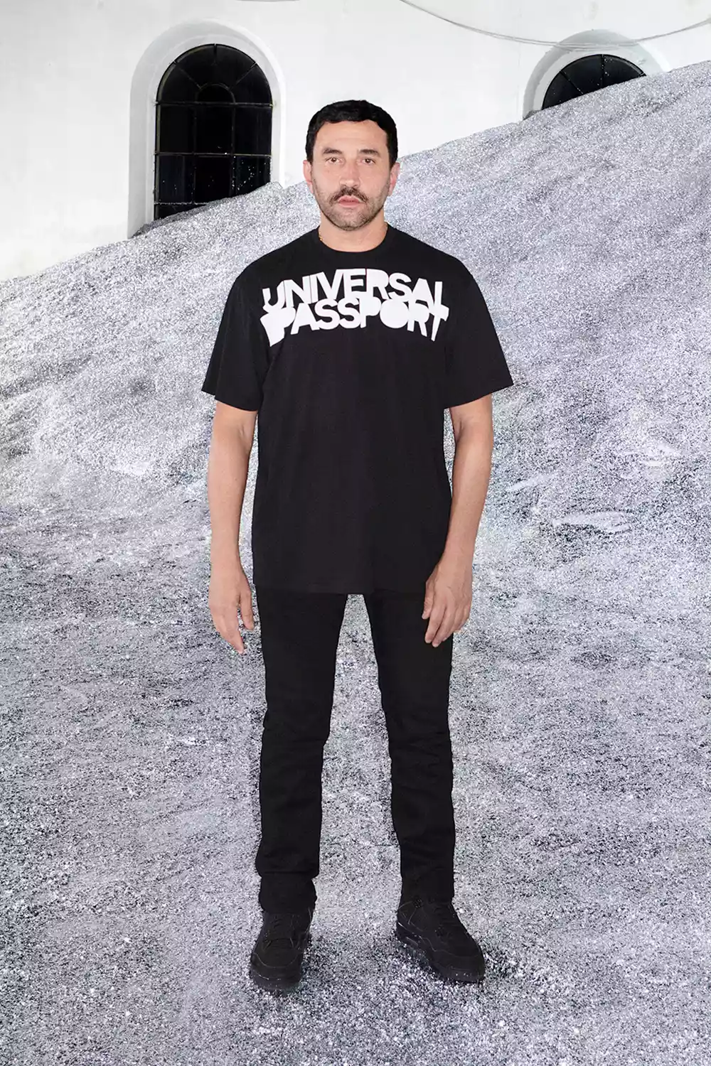 In this handout image provided by Burberry, designer Riccardo Tisci is seen on the runway during the Burberry Spring/Summer 2022 Womenswear Presentation on September 27, 2021 in London, England. 