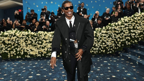 A$AP Rocky attends the 2025 Met Gala in New York City.(AFP)